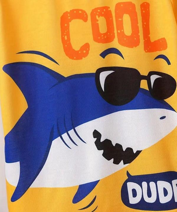 Cool Dude Blue Shark Graphic Tee