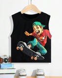 Cool Skate Board Boy Tank Top