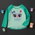 Cute Green Owl Graphic Tee FS