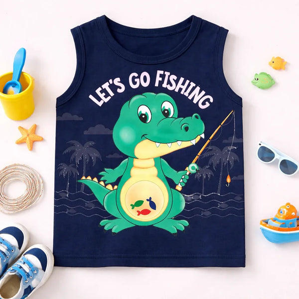 Lets Go Fishing Tank Top