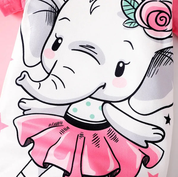 Flower Elephant Romper
