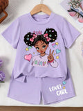 Fun Girl Graphic Set (Purple)