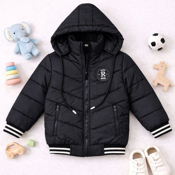 Funsies HQ Puffer Jacket (Black)
