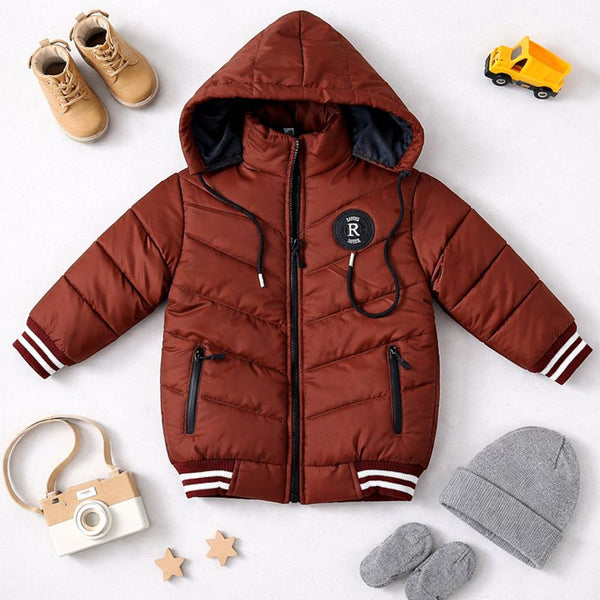 Funsies HQ Puffer Jacket (Brown)