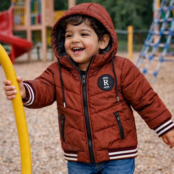 Funsies HQ Puffer Jacket (Brown)