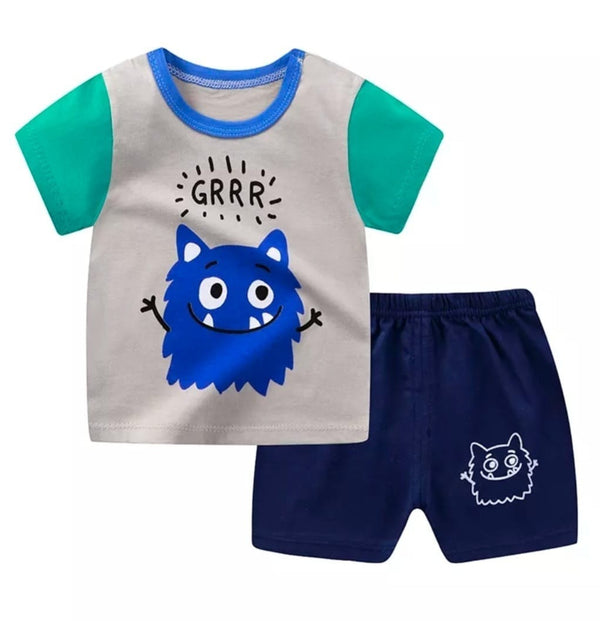 GRR Blue Monster Raglan Set INF