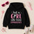 Girl Who Loves Gymnastic Hoodie ( Black )