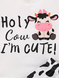 Holy Cute Cow Graphic Set