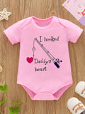 I Hooked Daddys Heart Romper