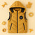 Premium Sleeveless Puffer Jacket (Mustard)