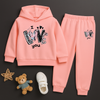I love You Letter Graphic Tracksuit