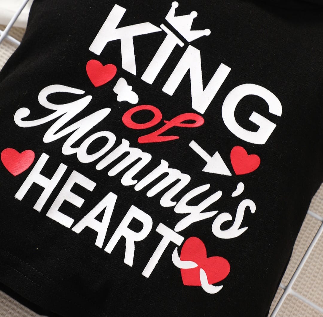 King Of Mommys Heart Hood Set