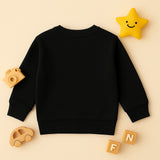Knitted Pattern Sweatshirt (Black)