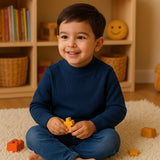 Knitted Pattern Sweatshirt (Zinc Blue)