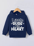 Little Dude Big Heart Hoodie NB