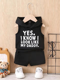 Look Like My Daddy Tank Hood Set (Black)