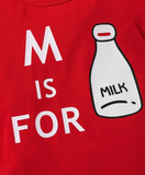 M Is For Milk Graphic Set