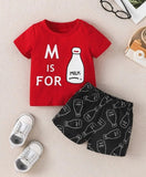 M Is For Milk Graphic Set