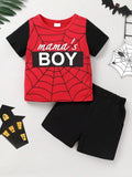 Mamas Boy Spider Raglan Set