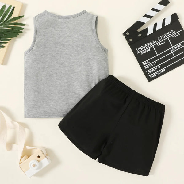 Mamas Boy Tank Set GREY