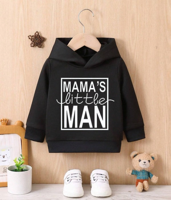 Mamas Little Man Hood (Black)