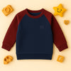 Maroon-Grey Raglan Sweatshirt