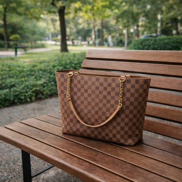 Metro Weave | Tote | Brown