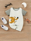 Mini Tiger Raglan Romper