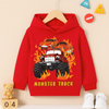 Monster Truck Hood Red