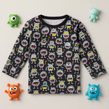 Monsters Printed Tee (Black) FS