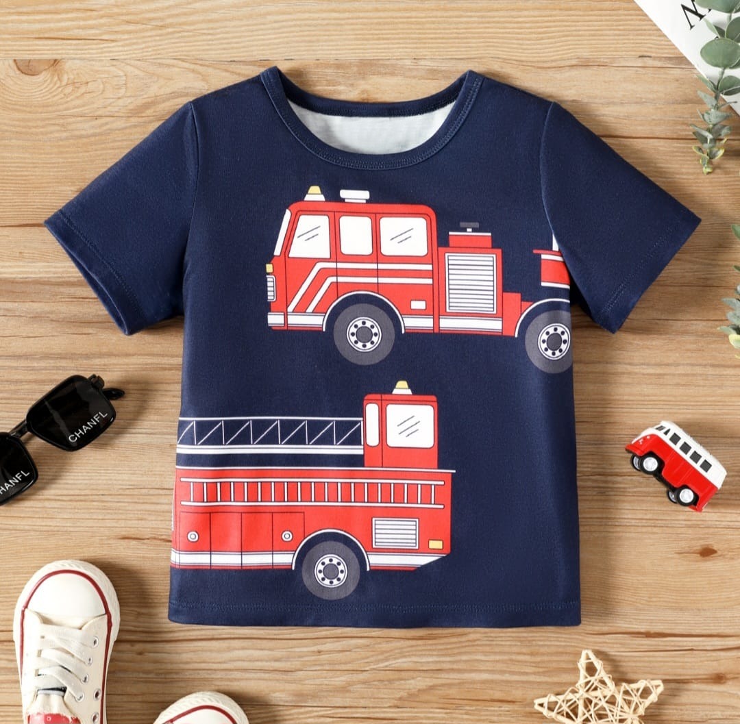 NB Fire Truck Graphic Tee