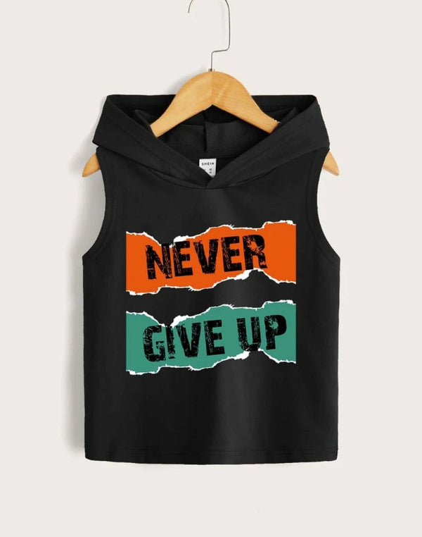 Never Give Up Tank Hoodie