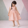 Peach Silk Party Frock