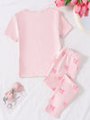 Pink Bow Printed Nightwear