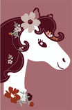 Pink Flower Horse Graphic Tee