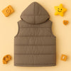 Premium Sleeveless Puffer Jacket (Light Brown)
