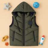 Premium Sleeveless Puffer Jacket (Olive)
