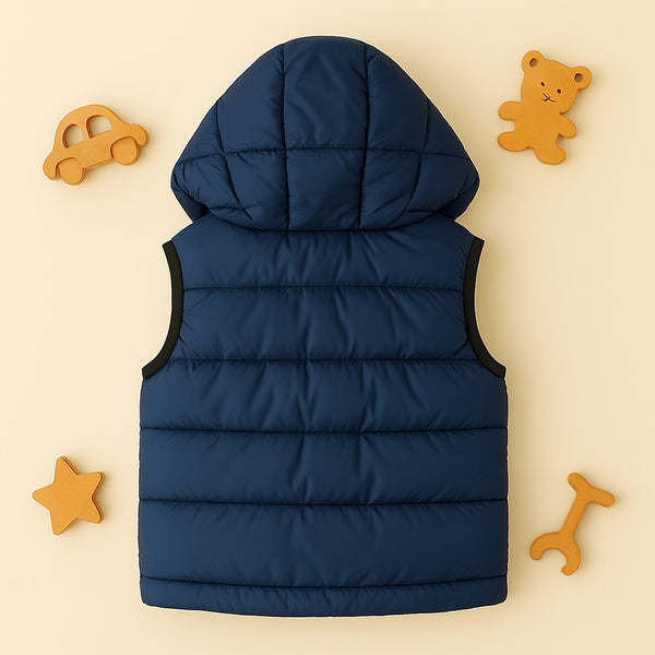 Premium Sleeveless Puffer Jacket (Blue)