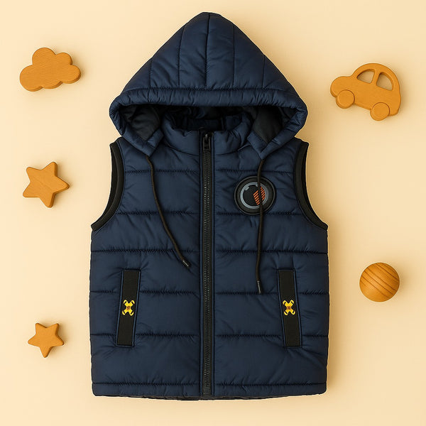 Premium Sleeveless Puffer Jacket (Blue)