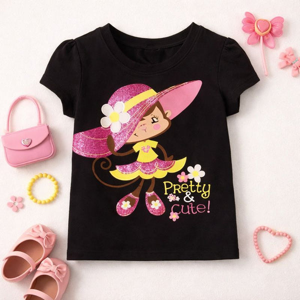 Pretty And Cute Monkey Graphic Tee