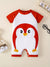 Red Penguin Romper