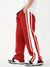 Red Three Stripes Trouser With Ankle Zips - S