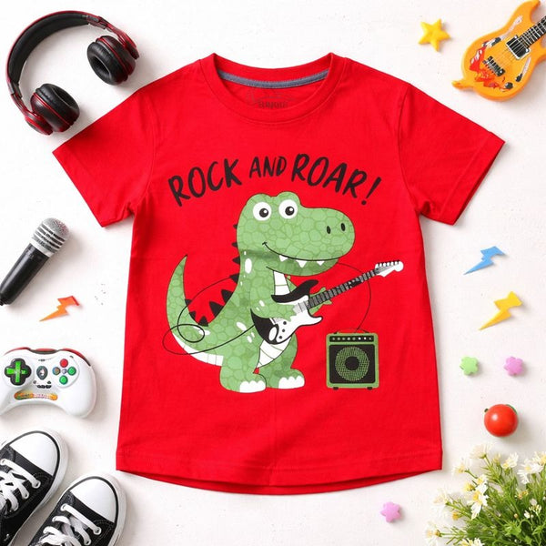 Rock N Roar Dinosaur Graphic Tee