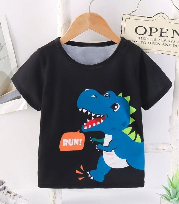 Run Blue Dino Graphic Tee