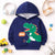 Run Green Dino Hood