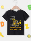 See You Later Excavator Graphic Tee