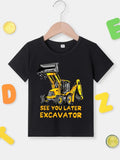See You Later Excavator Graphic Tee