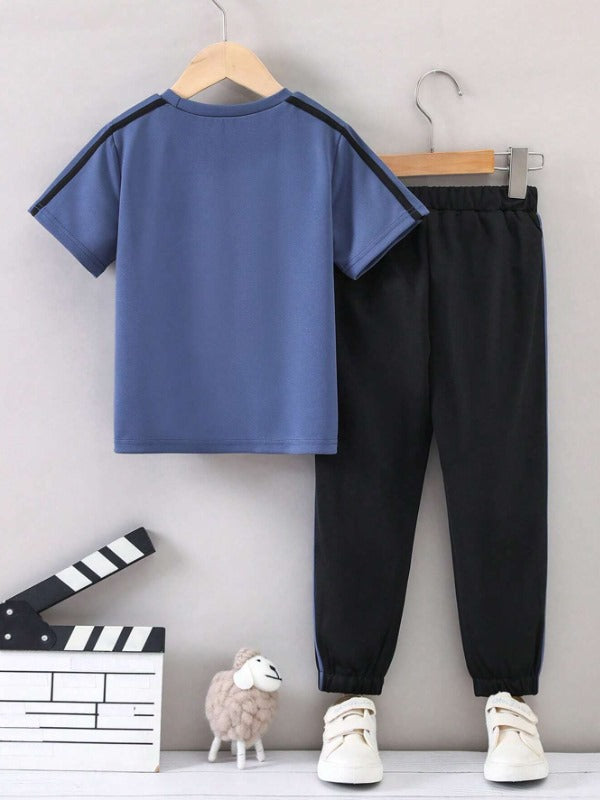 Shoulder Stripes Horns Tracksuit