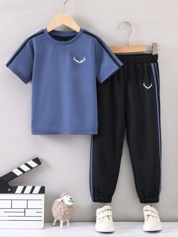 Shoulder Stripes Horns Tracksuit