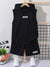 Sports Sleeveless Hood Set Black